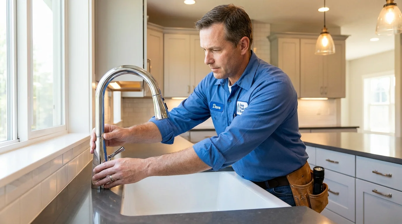 Kitchen faucet installation by Johns Plumbing LLC in Goldens Bridge